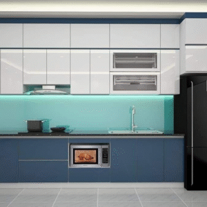 Tủ bếp gọn gàng ngăn nắp