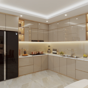 Tủ bếp nhựa cao cấp kịch trần